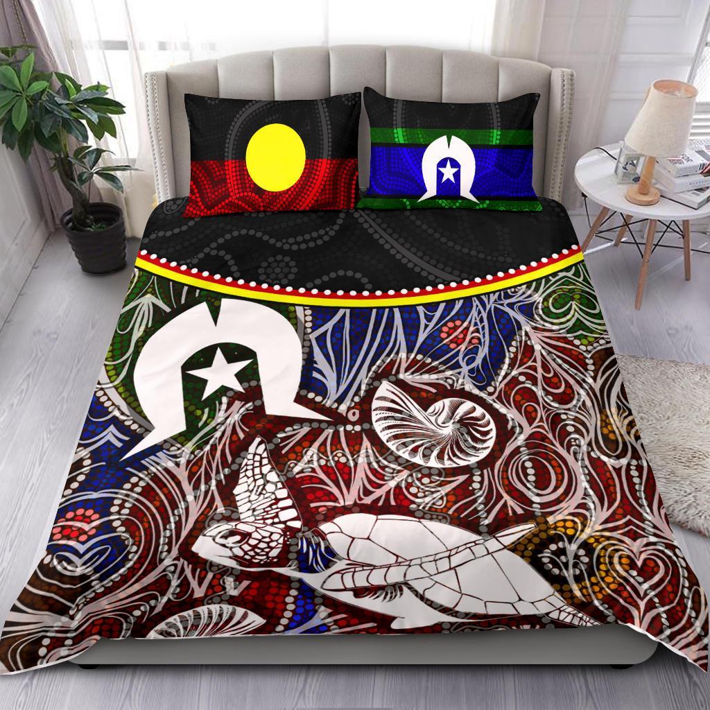 Bedding Set - Aboriginal Dot In NAIDOC Week 2022 Style - Vibe Hoodie Shop