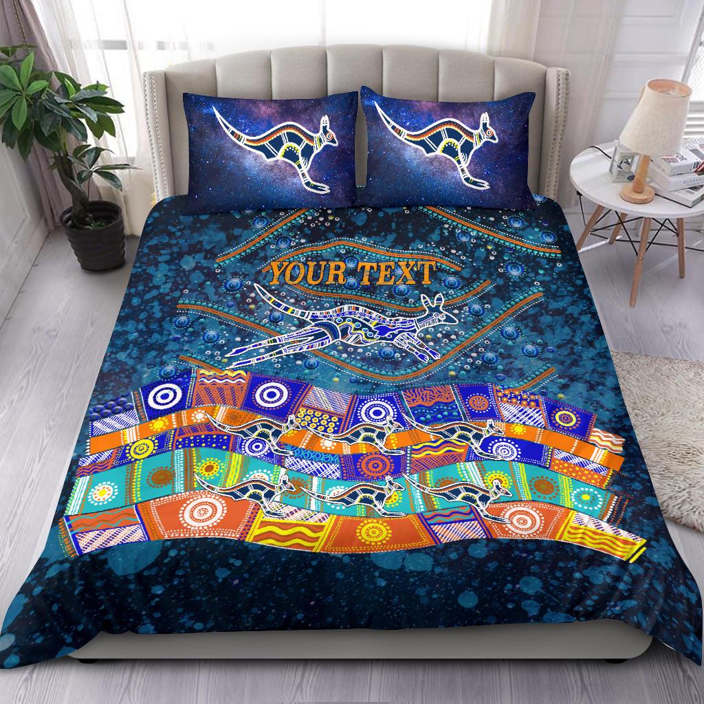 (Custom text) Bedding Sets - Kangaroo Dreaming - Vibe Hoodie Shop