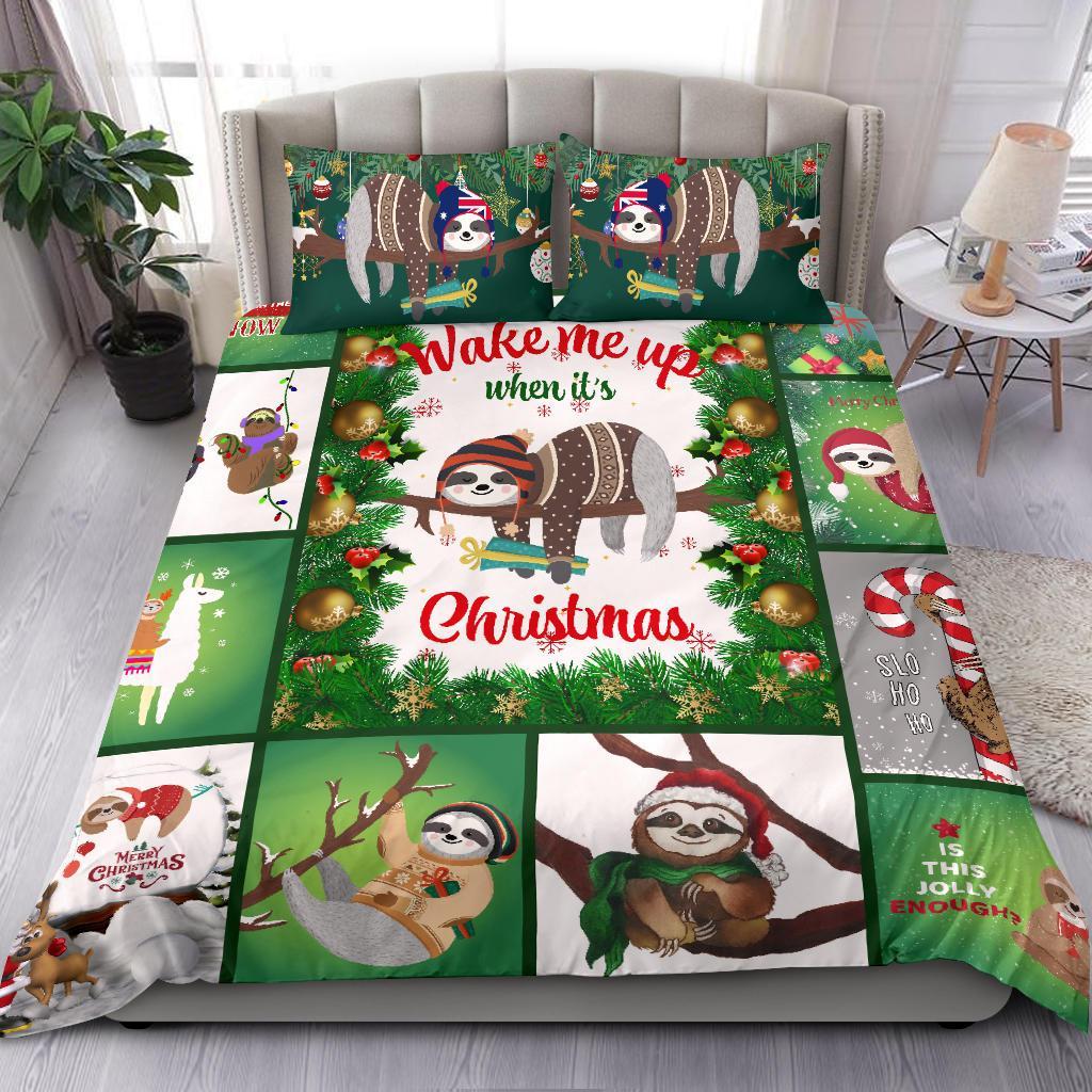 Australia Christmas Bedding Set Light Green - Merry Christmas - Vibe Hoodie Shop