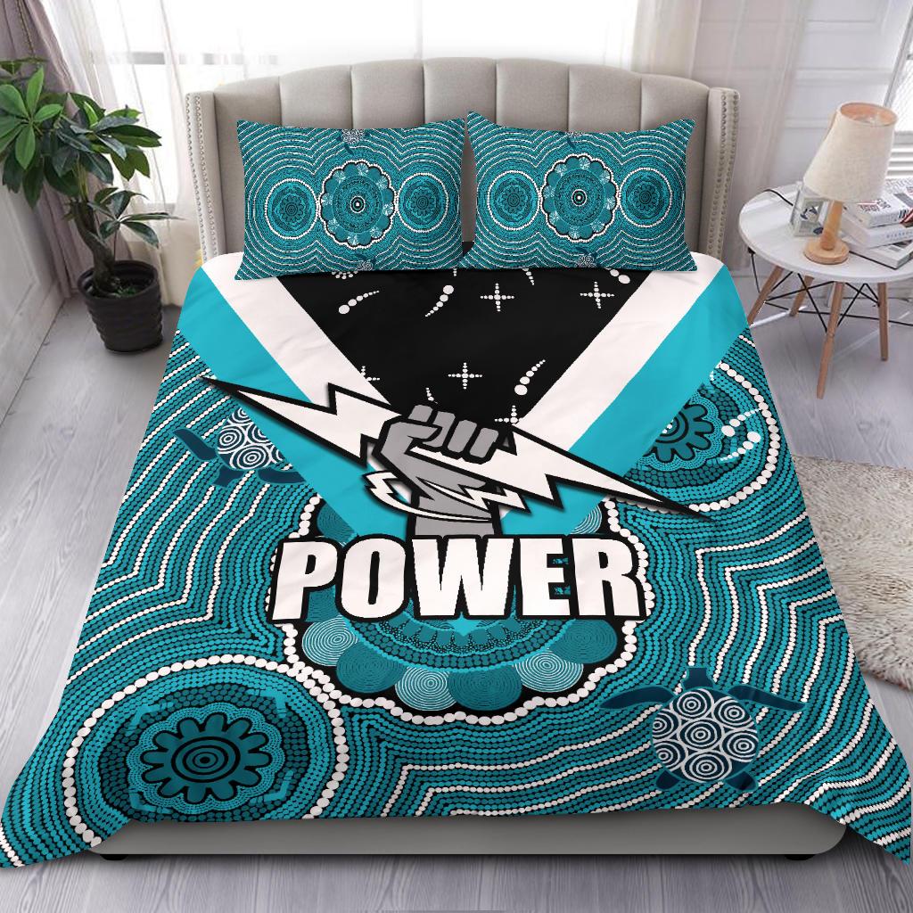 Port Adelaide Bedding Set Power - Vibe Hoodie Shop