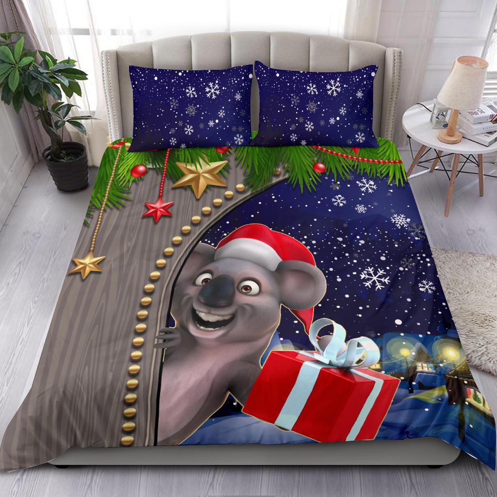 Christmas Bedding Set - Fun Koala Christmas - - Vibe Hoodie Shop