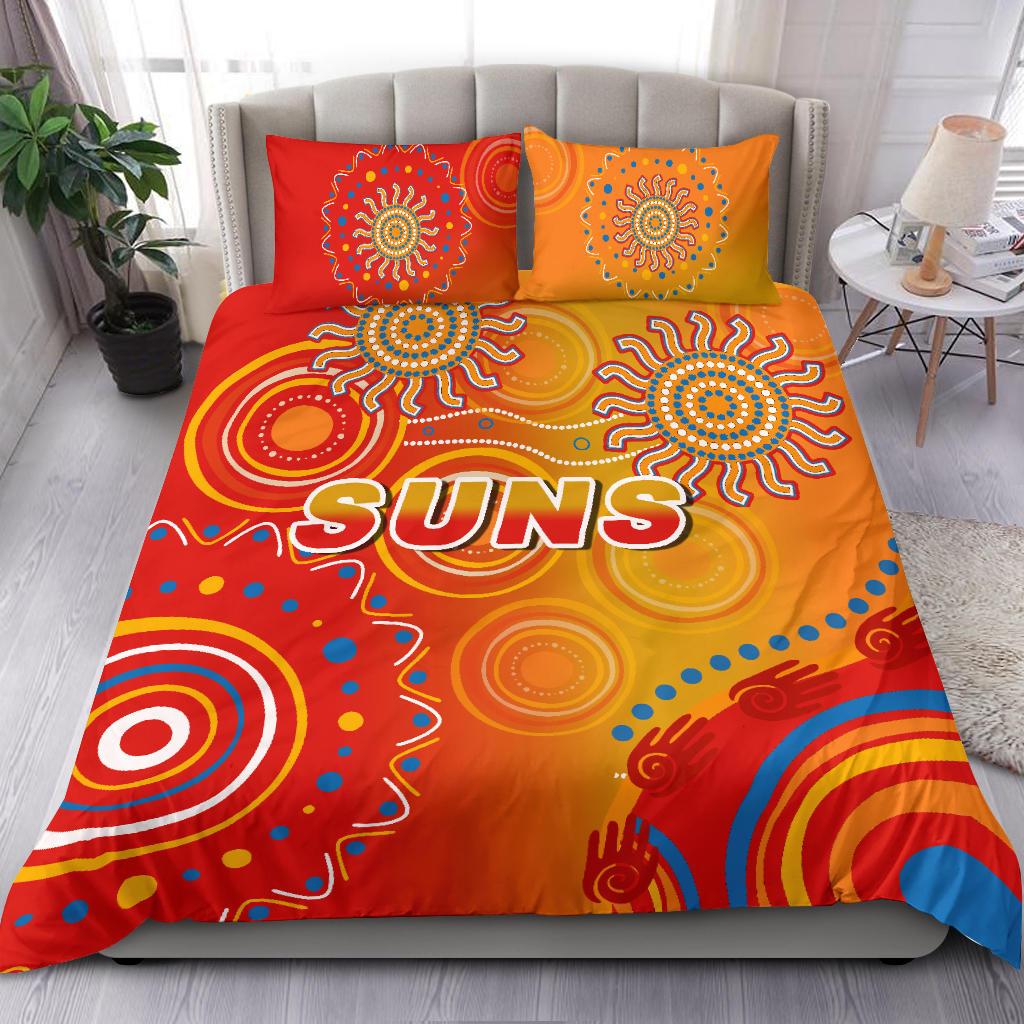 Suns Bedding Set Sun Indigenous Gold Coast - Vibe Hoodie Shop