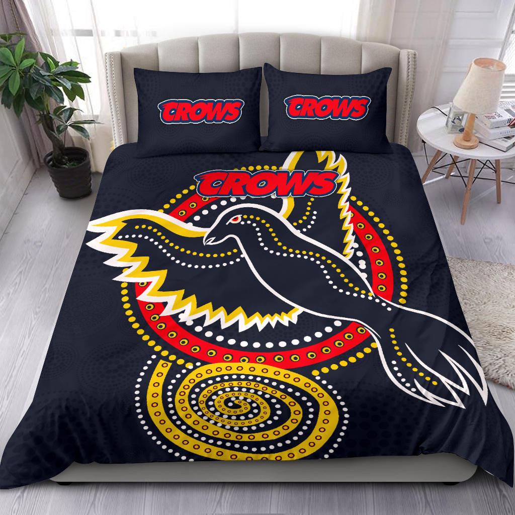 Adelaide Bedding Set Crows Indigenous - Vibe Hoodie Shop