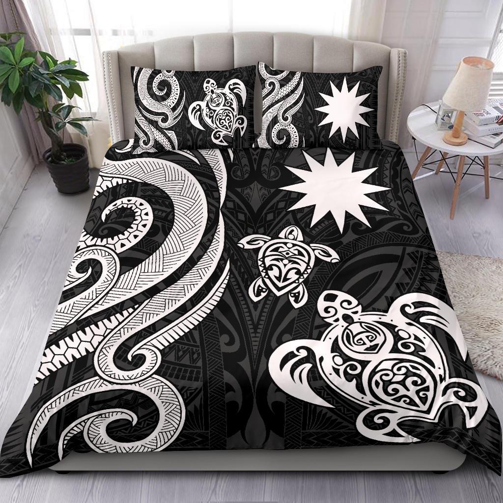 Nauru Bedding Set - White Tentacle Turtle - Vibe Hoodie Shop