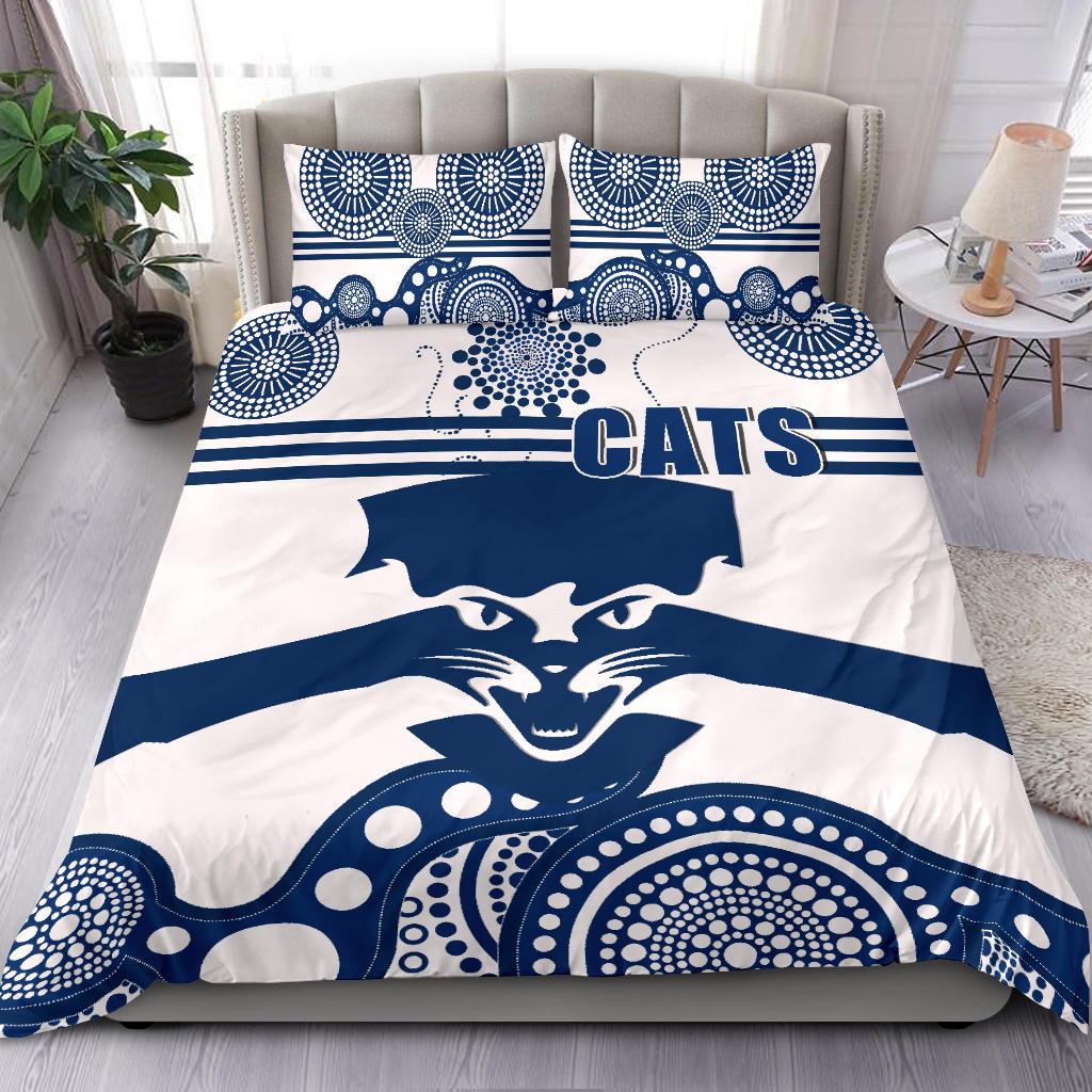 Cats Bedding Set Geelong Indigenous - Vibe Hoodie Shop