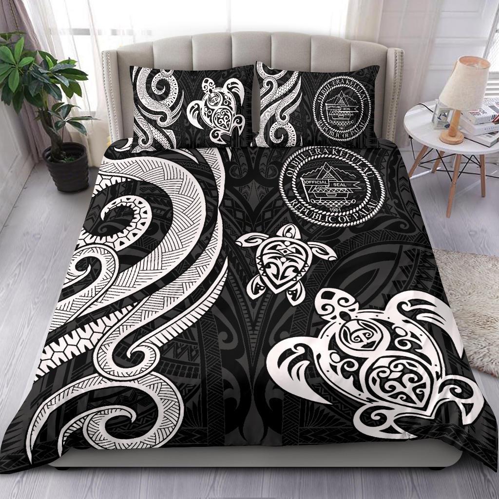 Palau Bedding Set - White Tentacle Turtle - Vibe Hoodie Shop