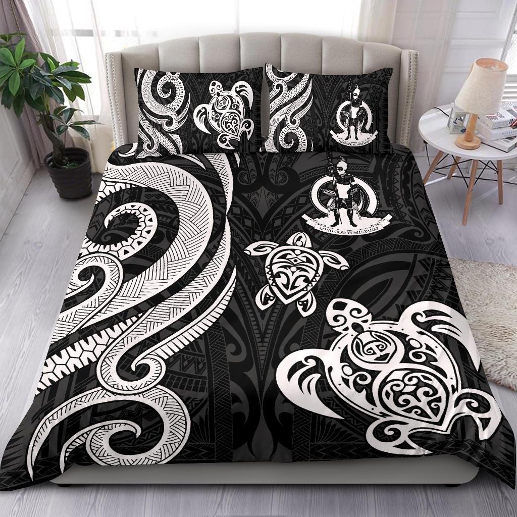 Vanuatu Bedding Set - White Tentacle Turtle - Vibe Hoodie Shop