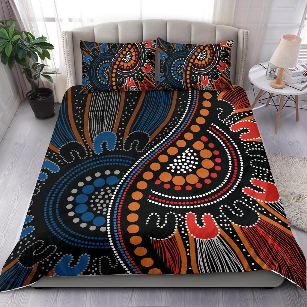 Aboriginal Bedding Set - Indigenous Patterns Ver09 - Vibe Hoodie Shop