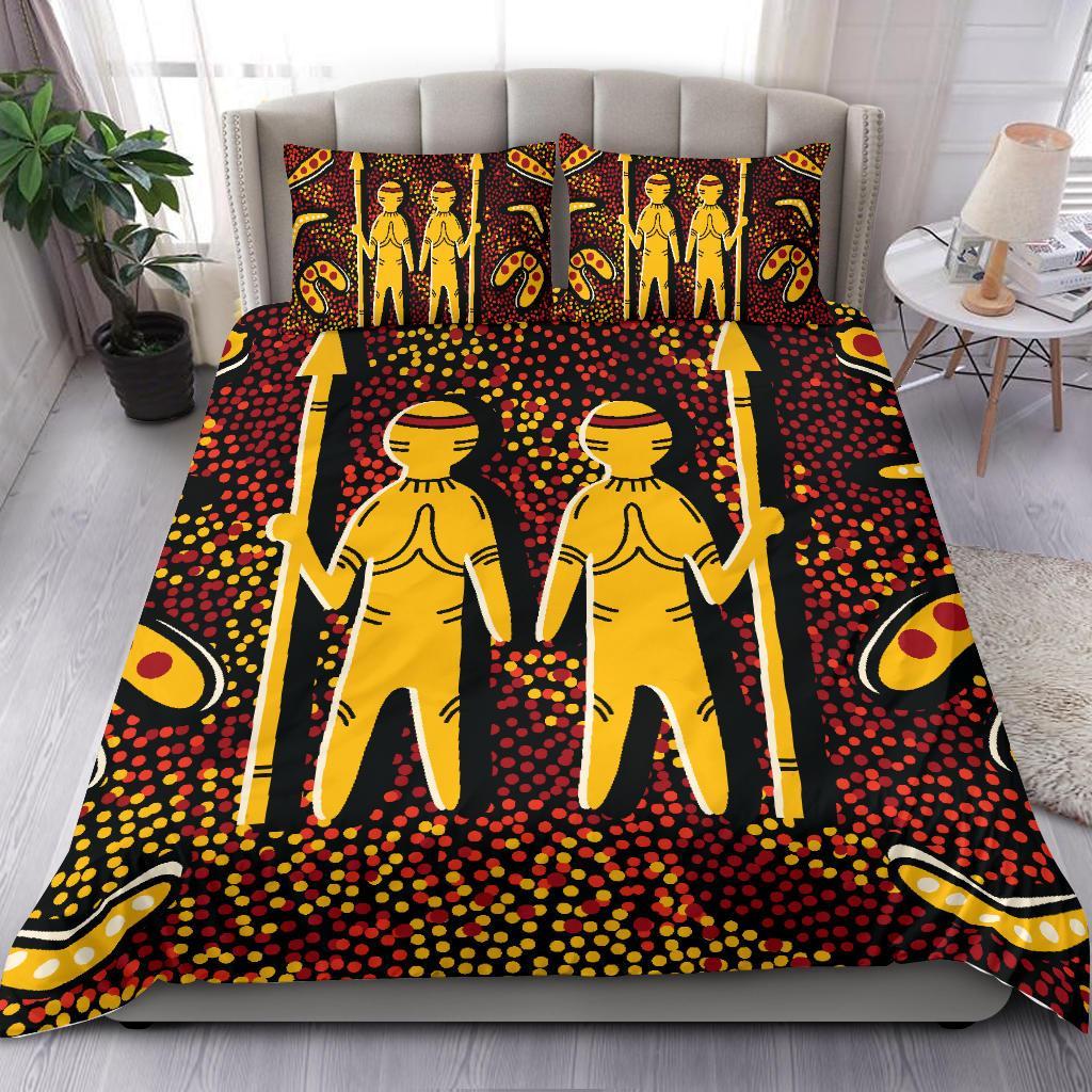 Aboriginal Bedding Set - Indigenous People - Vibe Hoodie Shop