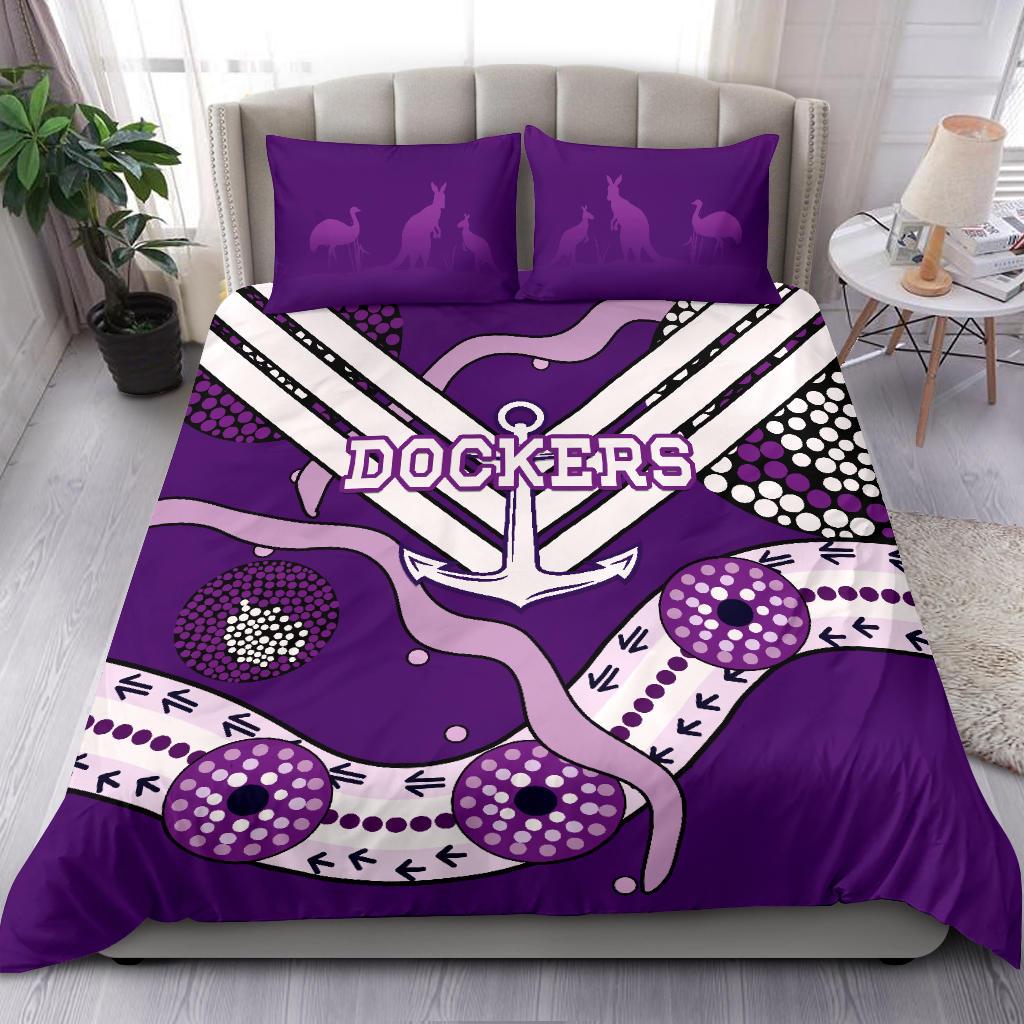 Dockers Bedding Set Indigenous Fremantle - Freo - Vibe Hoodie Shop