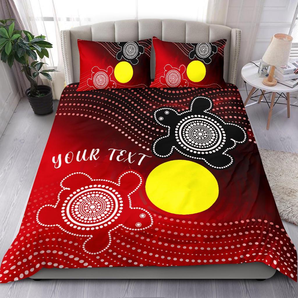 Aboriginal Bedding Set - Indigenous Circle Dot Painting Style - - Vibe Hoodie Shop