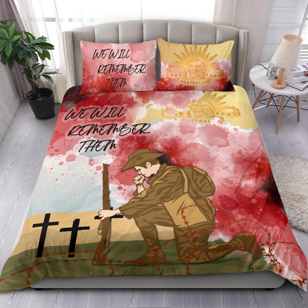 ANZAC Day Bedding Set - We Will Remember Them - Vibe Hoodie Shop