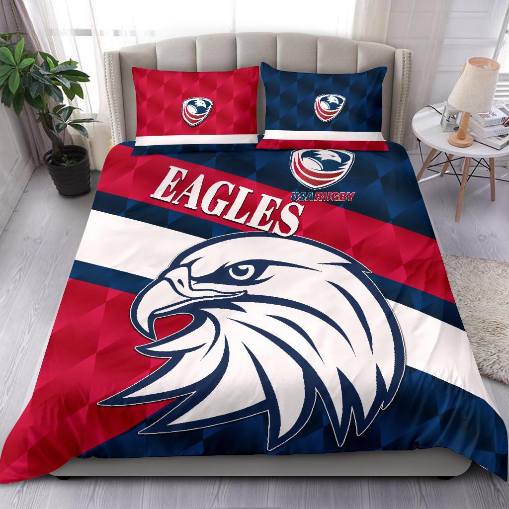 USA Rugby Bedding Set Eagles Sporty Style - Vibe Hoodie Shop