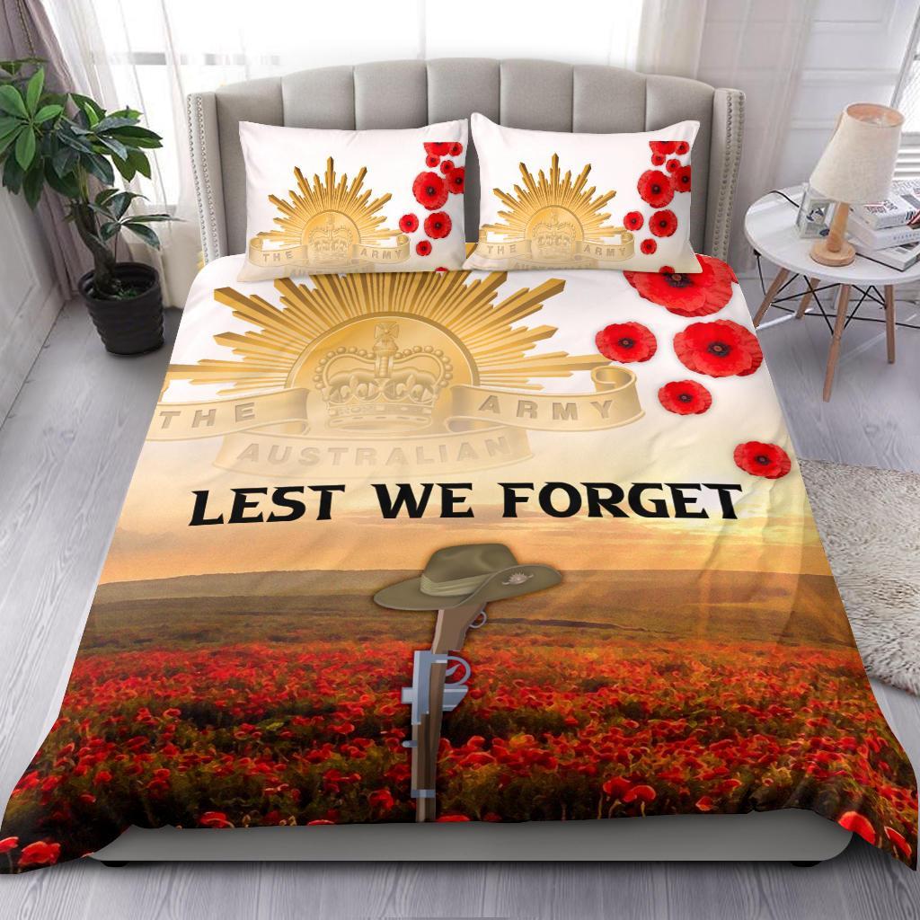 ANZAC Day 2021 Bedding Set - We Will Remember Them - Vibe Hoodie Shop