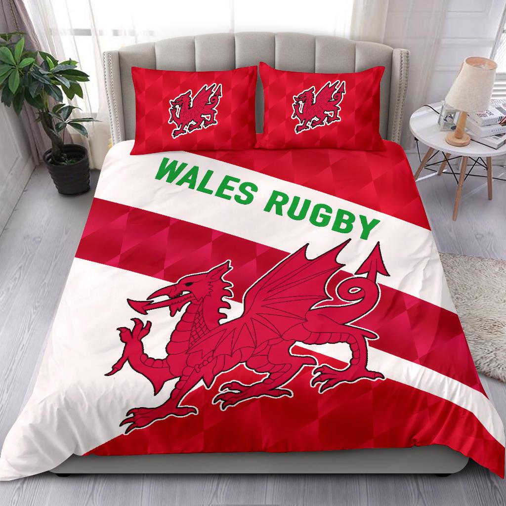 Wales Rugby Bedding Set Sporty Style - Vibe Hoodie Shop