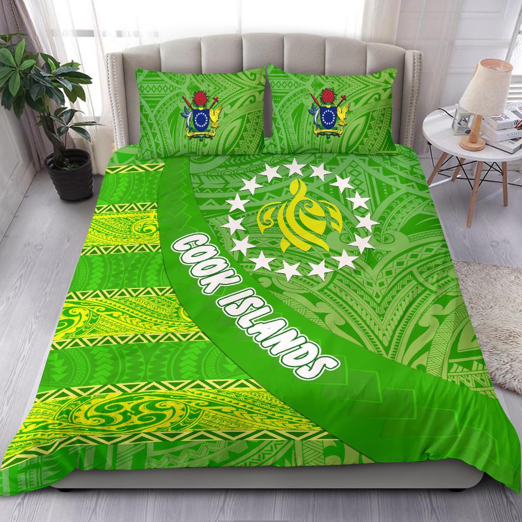 Cook Islands Bedding Set Polynesian Victorian Vibes - Vibe Hoodie Shop