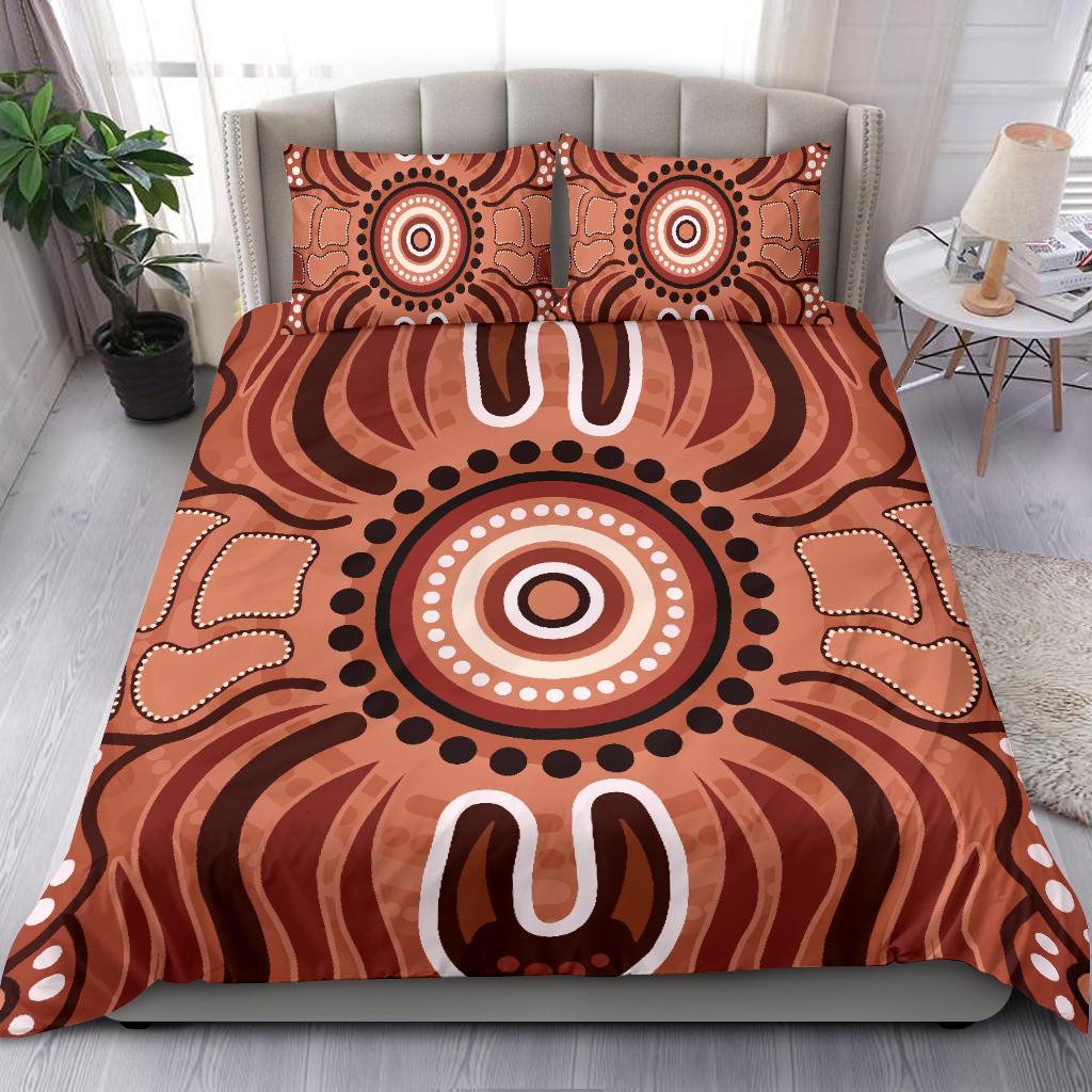 Aboriginal Bedding Set - Indigenous Art Patterns Ver02 - Vibe Hoodie Shop