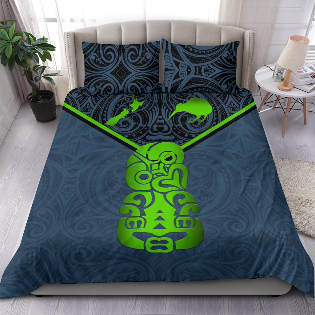New Zealand Maori Rugby Bedding Set Pride Version - Navy - Vibe Hoodie Shop