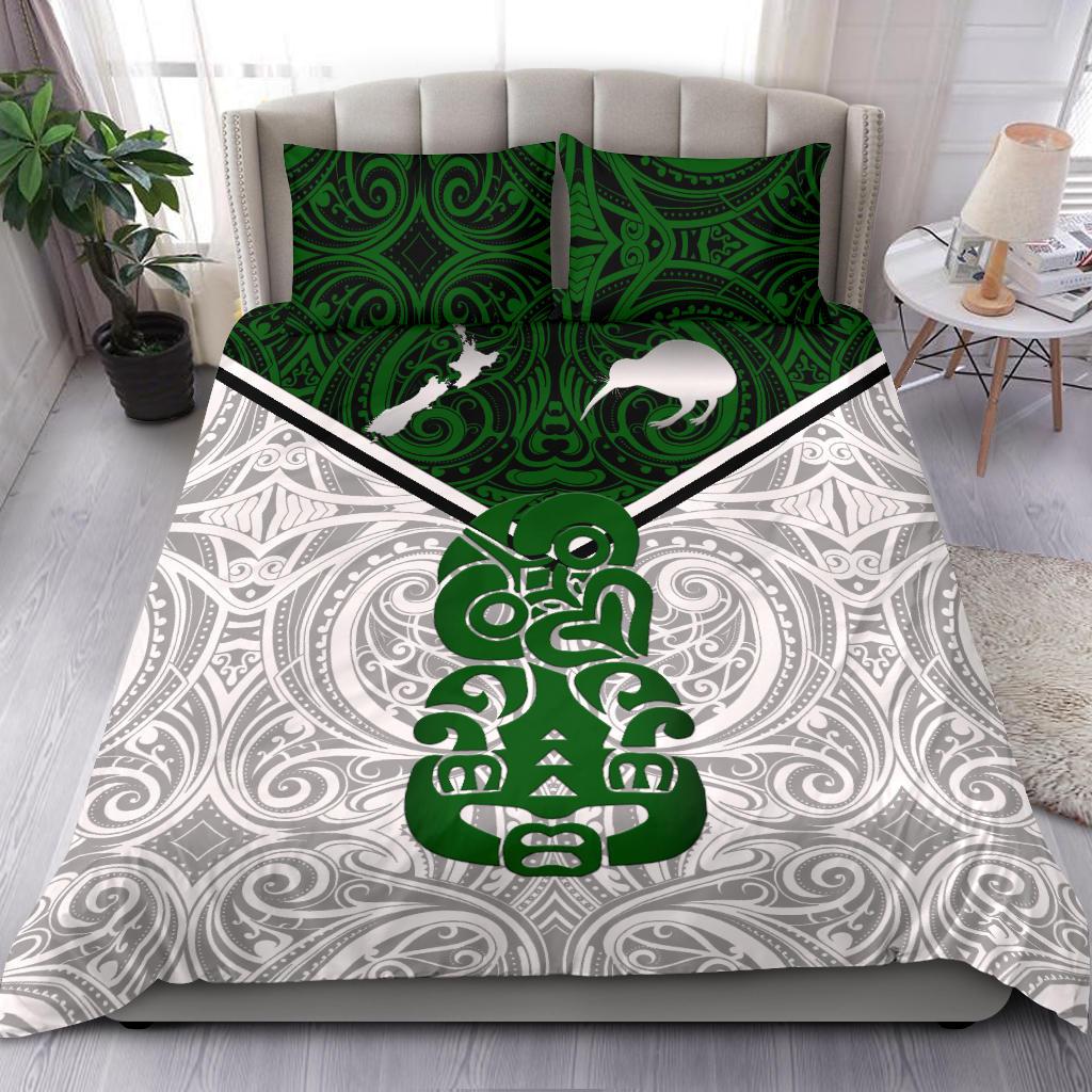 New Zealand Maori Rugby Bedding Set Pride Version - White - Vibe Hoodie Shop