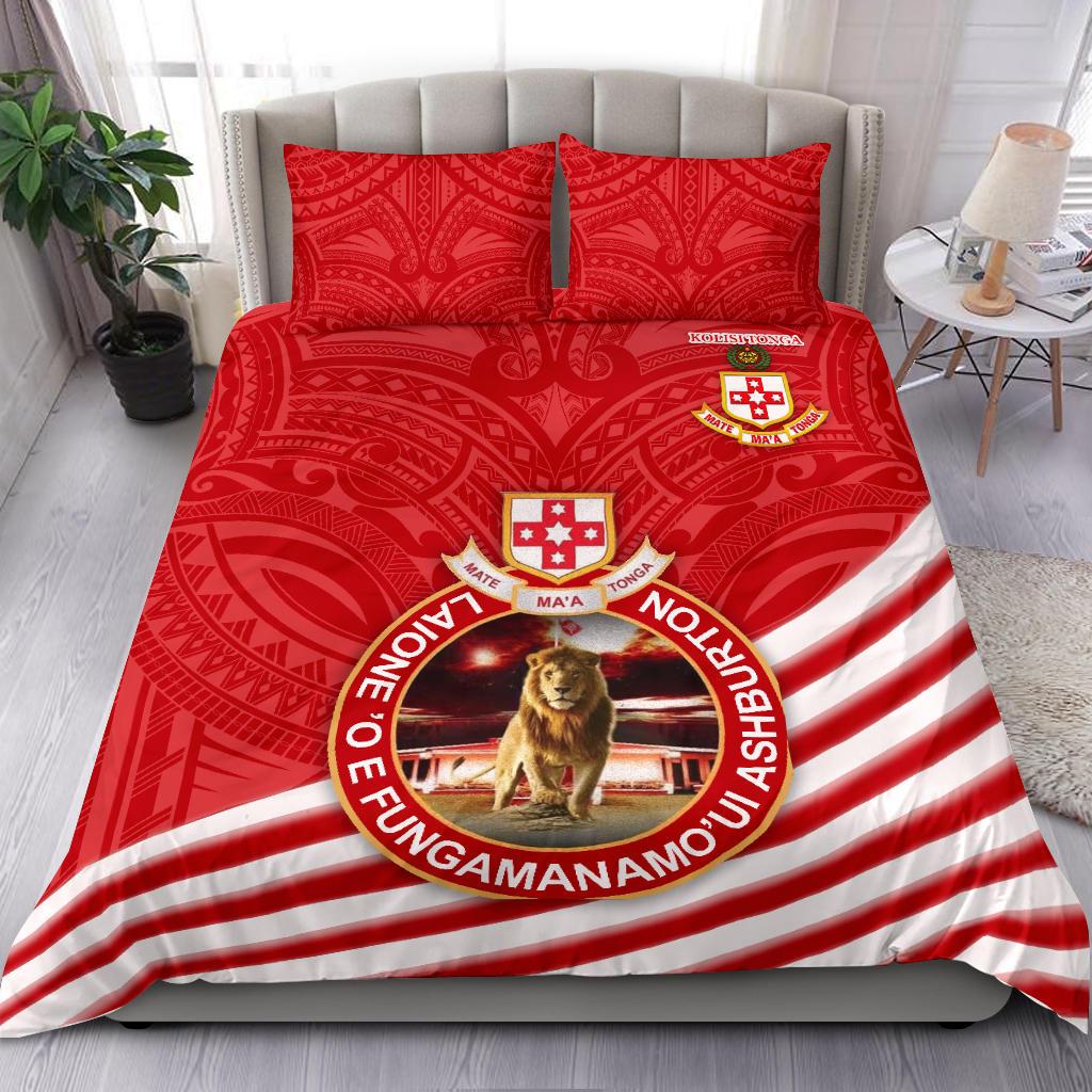 Kolisi Tonga Bedding Set Mate Ma'a Tonga Rugby Style - Vibe Hoodie Shop
