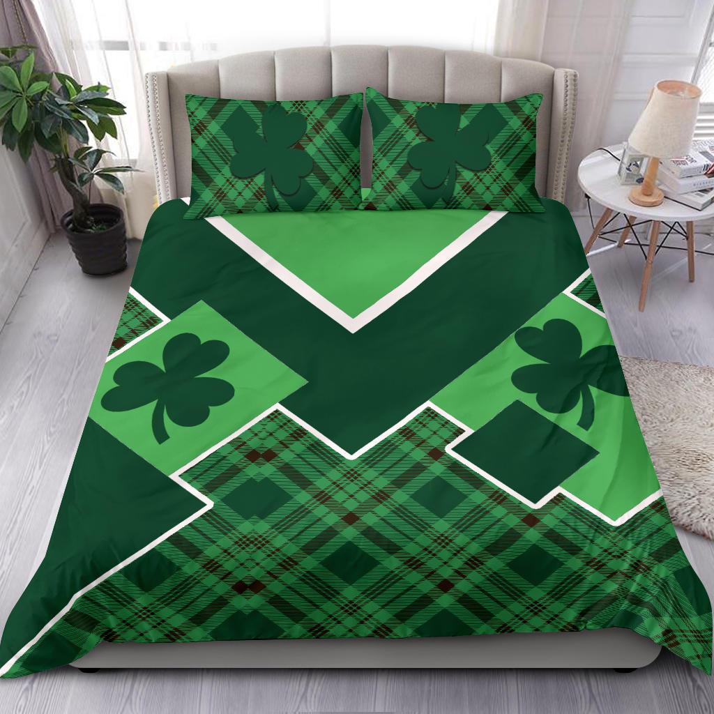 St. Patrick Day Ireland Bedding Set Shamrock - Vibe Hoodie Shop