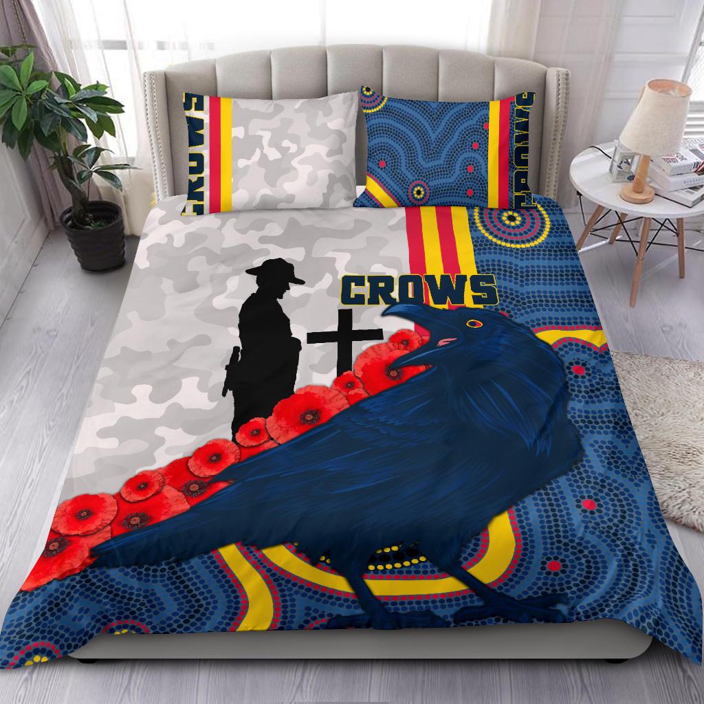 Adelaide Bedding Set Special Crows ANZAC Day - Vibe Hoodie Shop