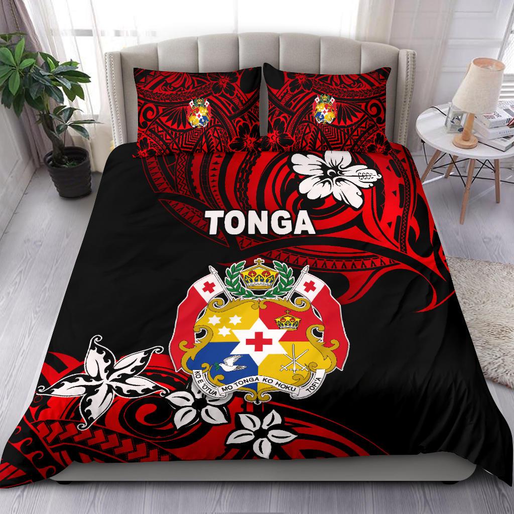 Mate Ma'a Tonga Rugby Bedding Set Polynesian Unique Vibes - Red - Vibe Hoodie Shop