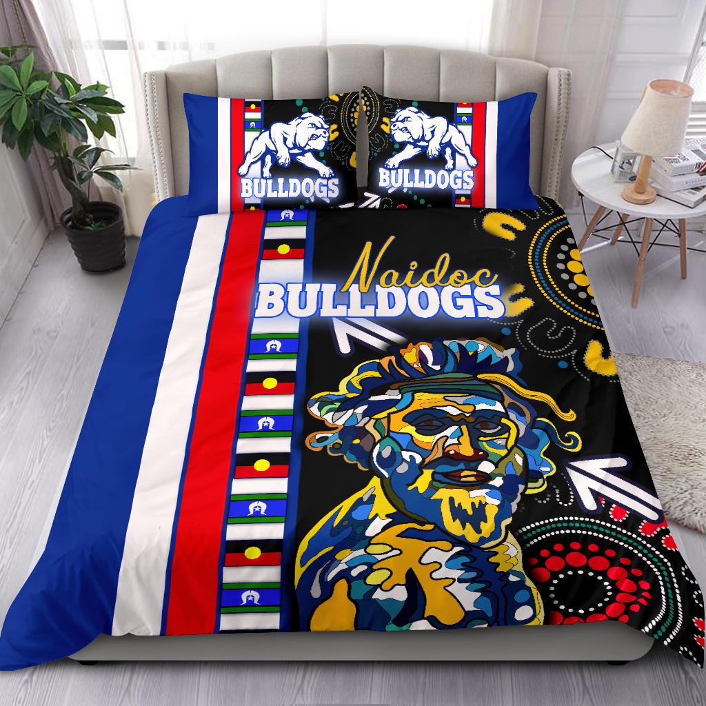 Western Football Bulldogs Bedding Set NAIDOC Week Indigenous - Vibe Hoodie Shop
