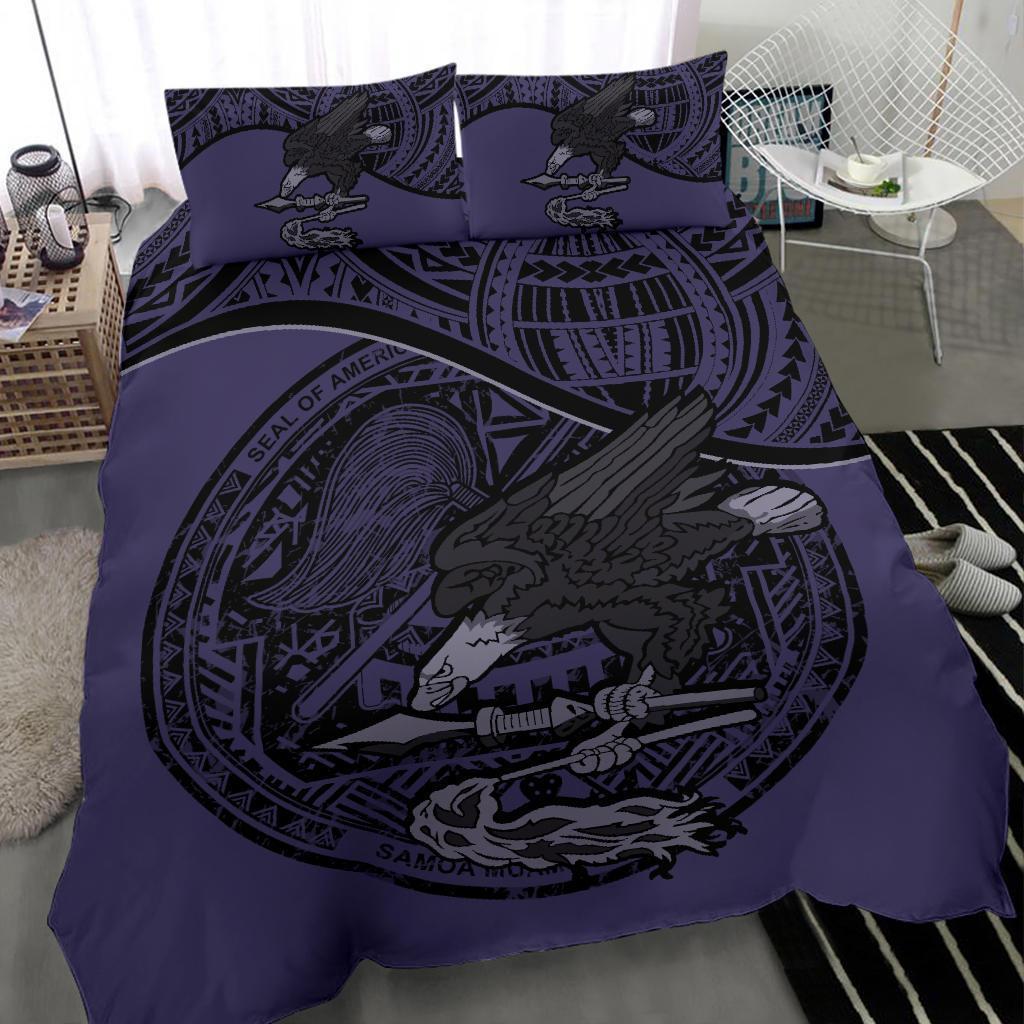 American Samoa Bedding Set Purple - Vibe Hoodie Shop