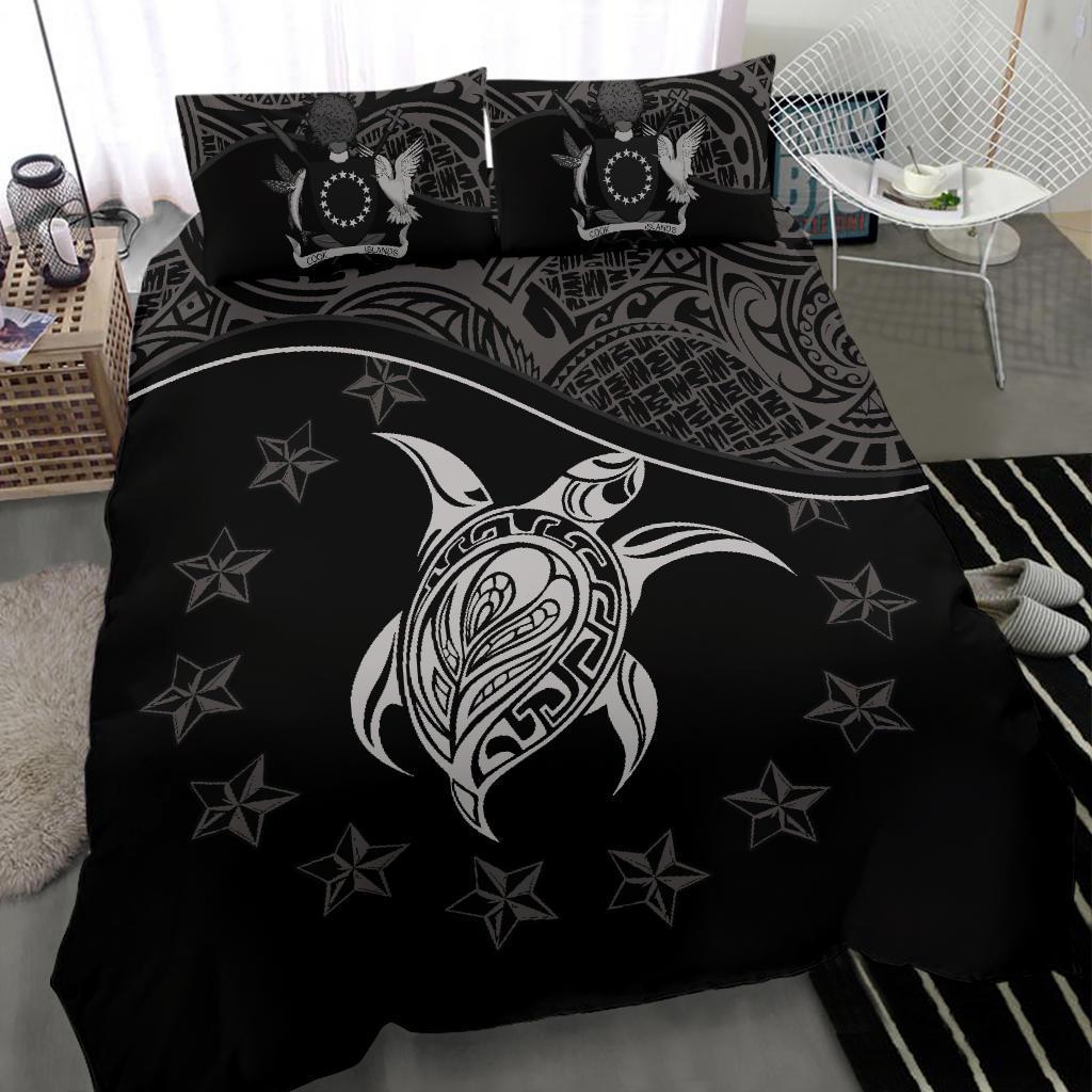 Cook Islands Bedding Set Black - Vibe Hoodie Shop