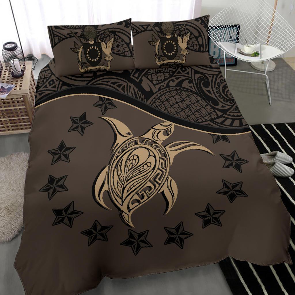 Cook Islands Bedding Set Brown - Vibe Hoodie Shop