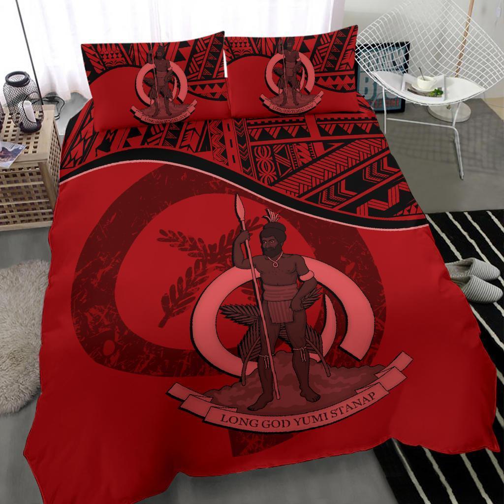 Vanuatu Bedding Set Red - Vibe Hoodie Shop