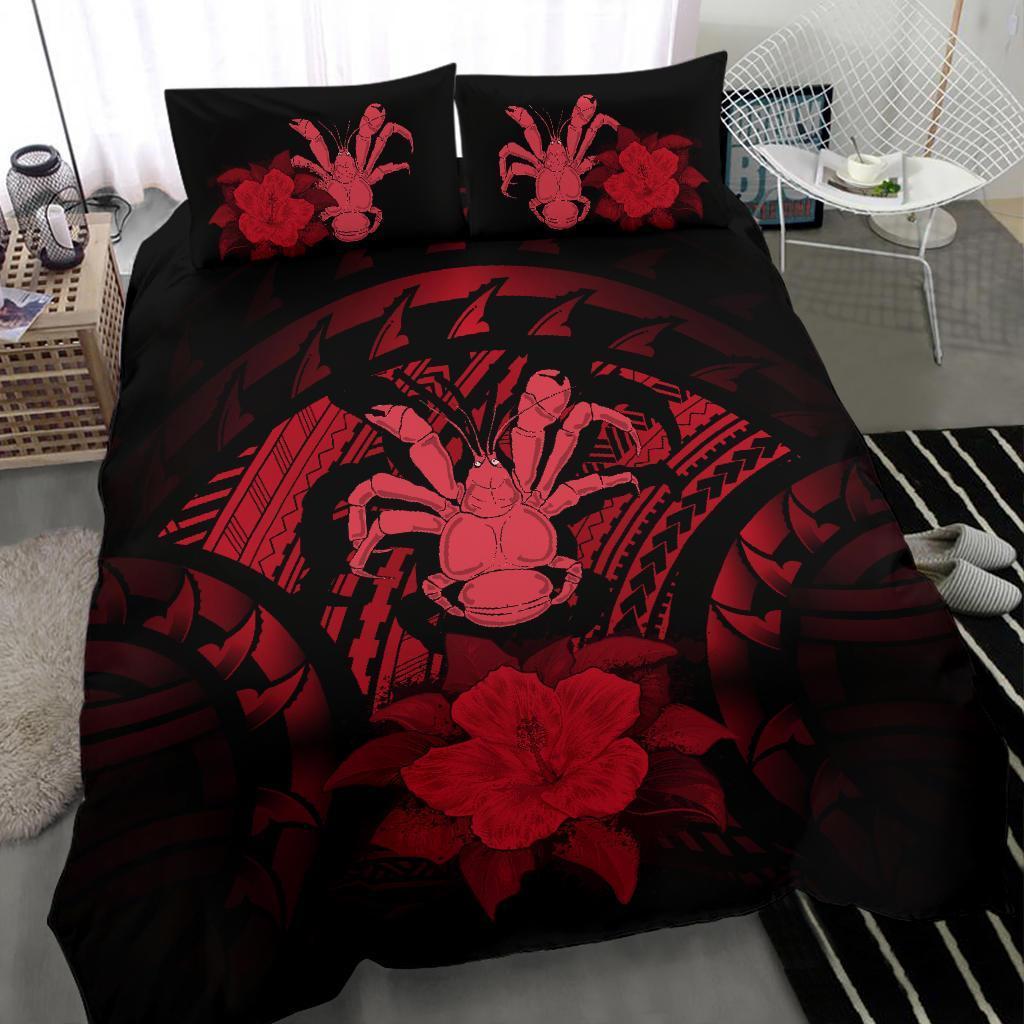 Niue Red Hibiscus Bedding Set - Vibe Hoodie Shop