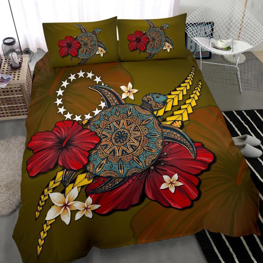 Cook Islands Bedding Set - Yellow Turtle Tribal - Vibe Hoodie Shop