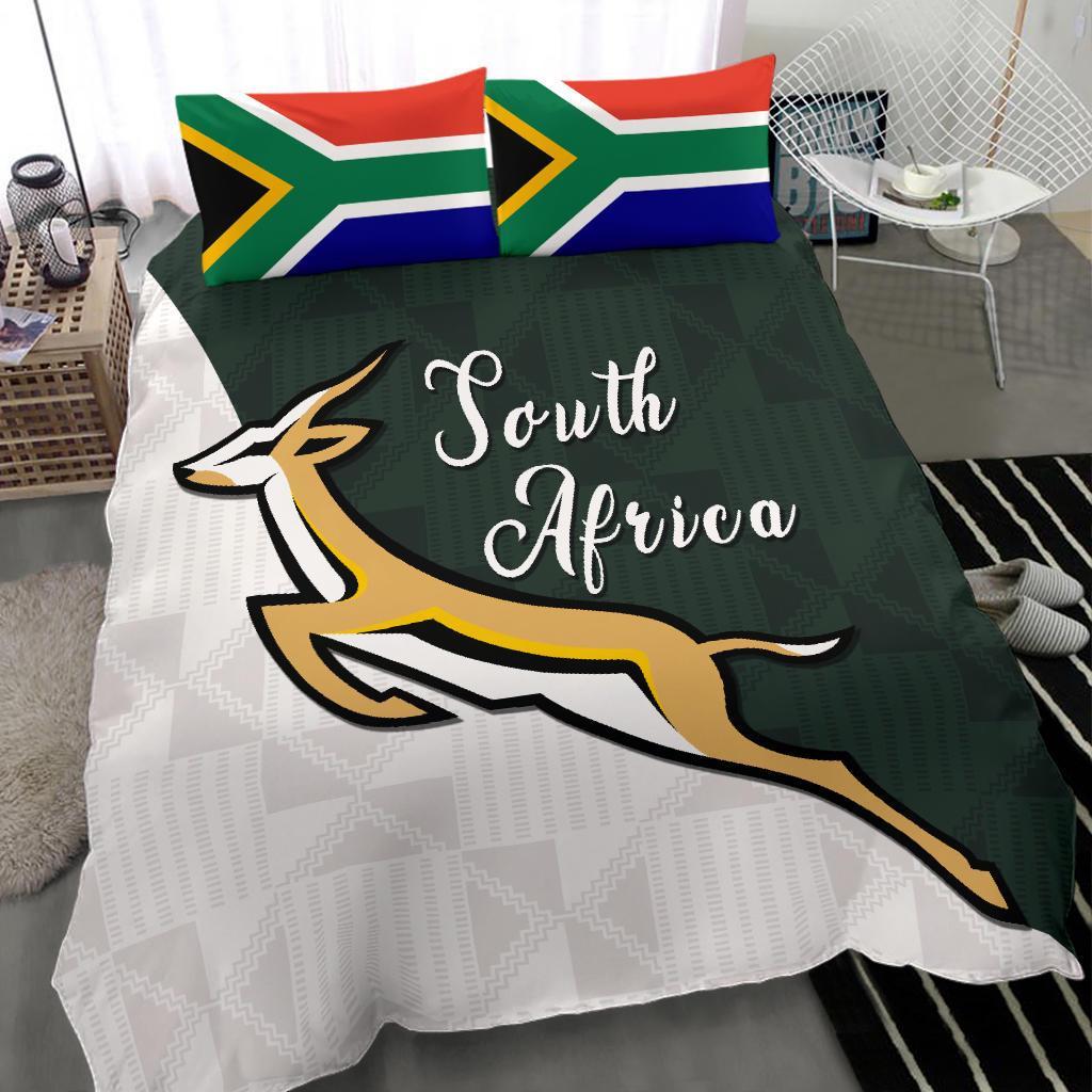 South Africa Springboks Forever Bedding Set - Vibe Hoodie Shop