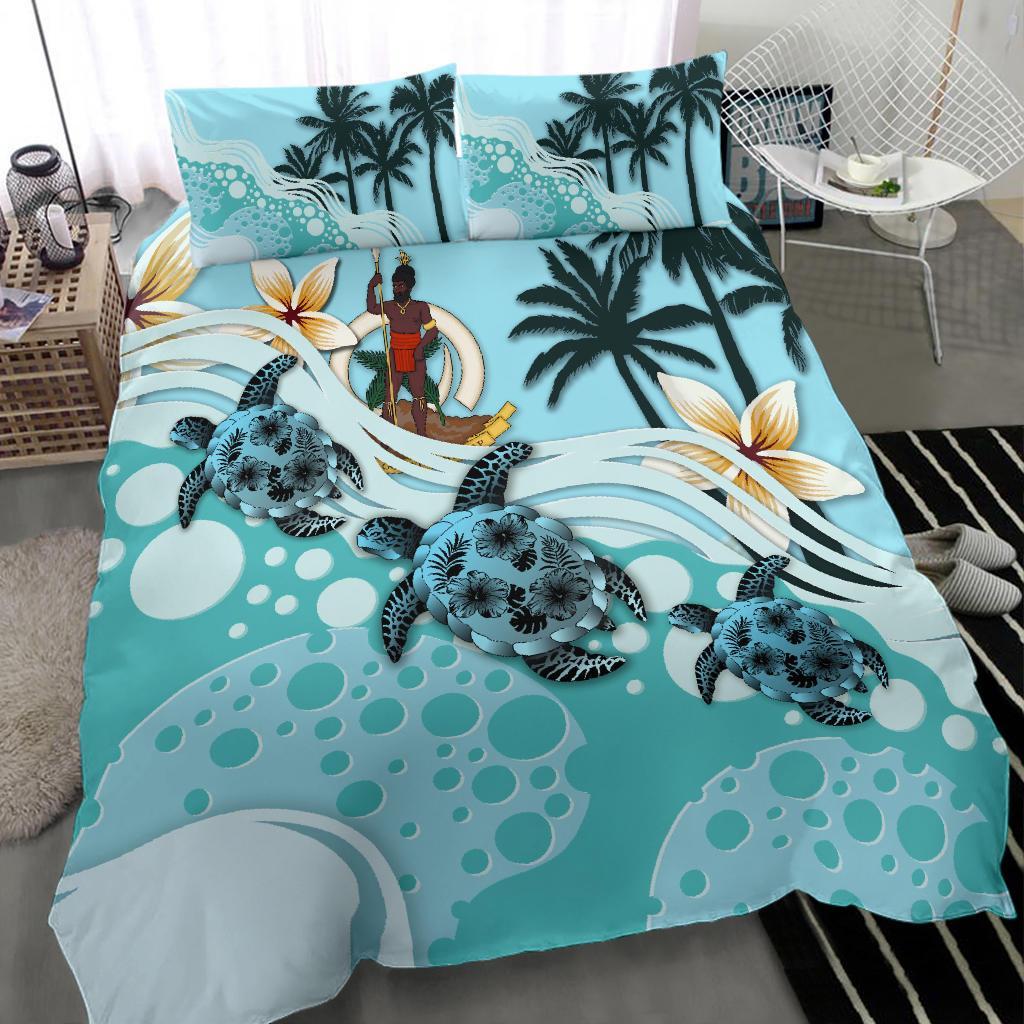 Vanuatu Bedding Set - Blue Turtle Hibiscus No - Vibe Hoodie Shop