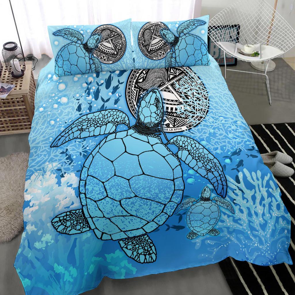 American Samoa Bedding Set - Ocean Life - Vibe Hoodie Shop