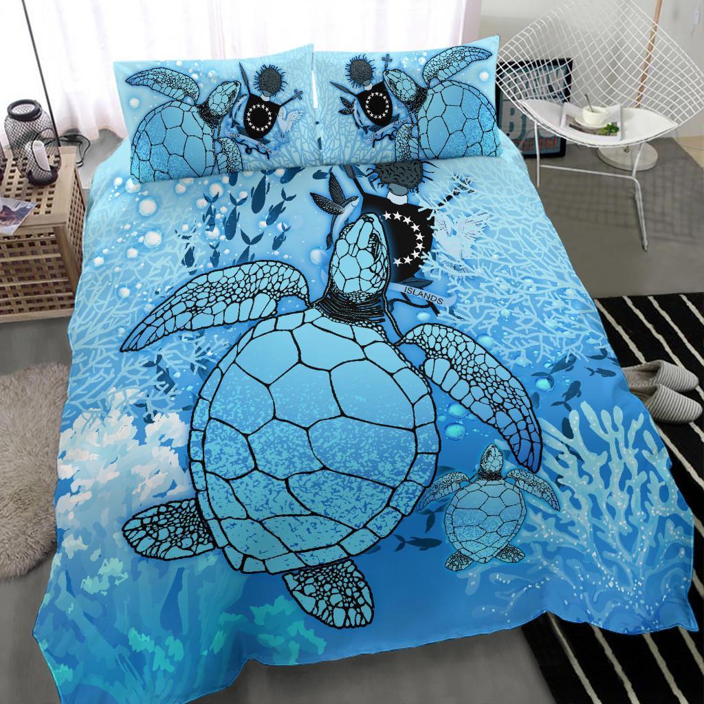 Cook Islands 1 Bedding Set - Ocean Life - Vibe Hoodie Shop