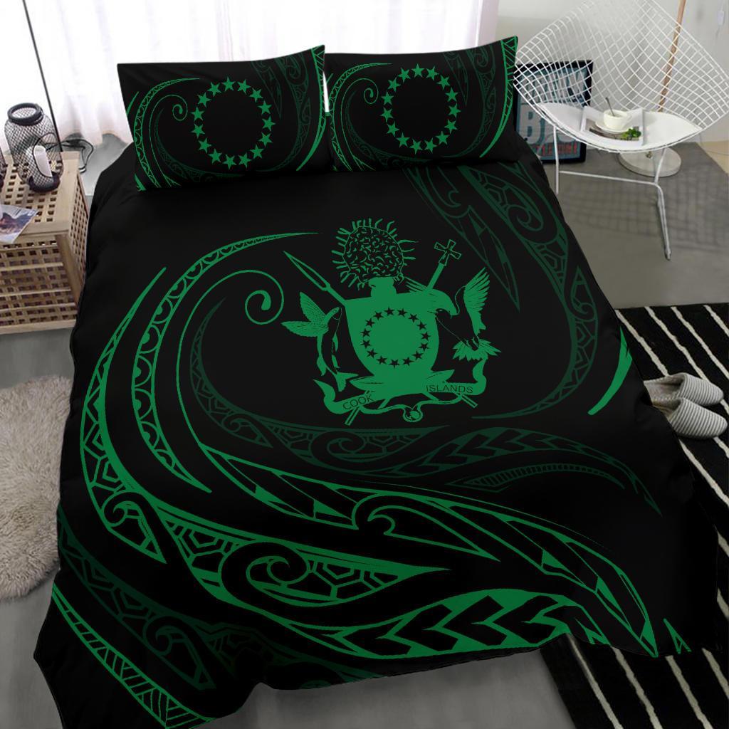 Cook Islands Bedding Set - Green - Frida Style - Vibe Hoodie Shop