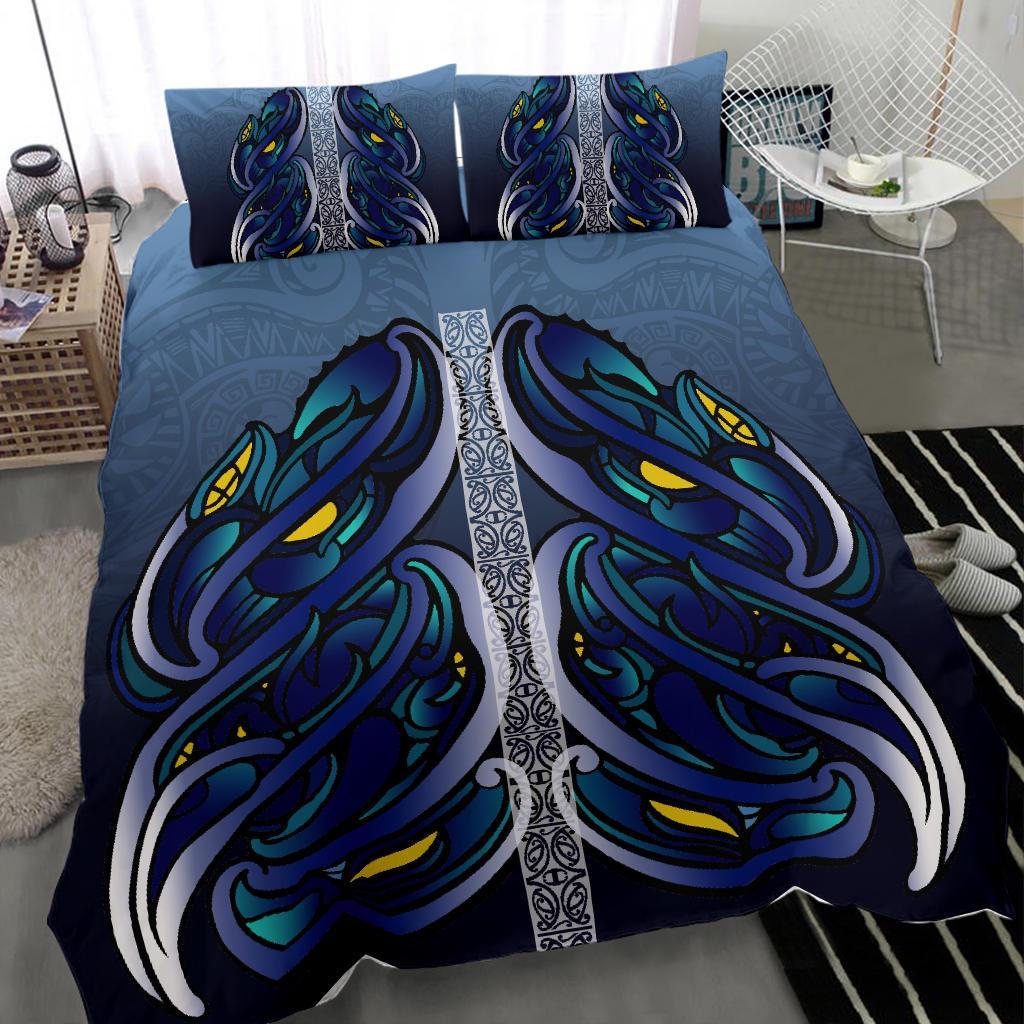 New Zealand Rugby Bedding Set Maori Taniwha Full Size Bed Sets - Vibe Hoodie Shop