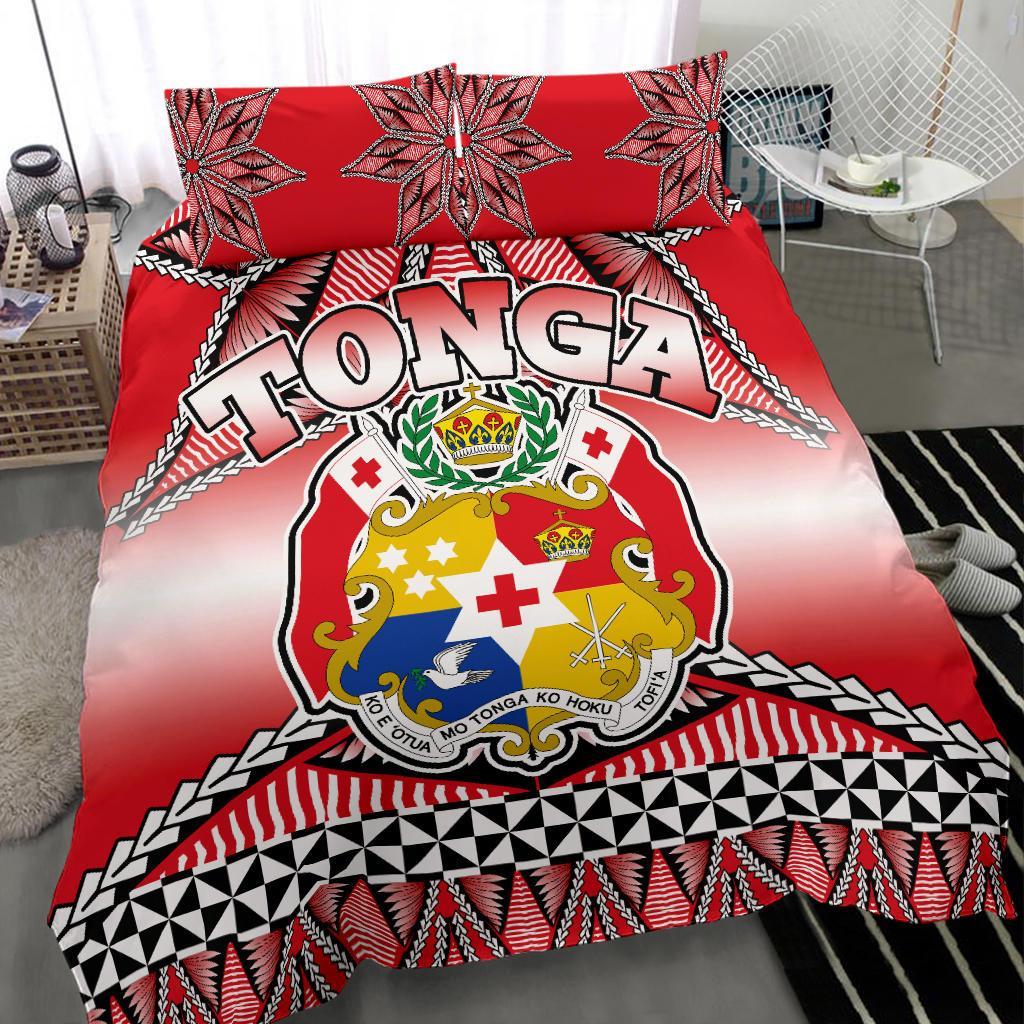 Tonga Coat Of Arms Bedding Set - Vibe Hoodie Shop