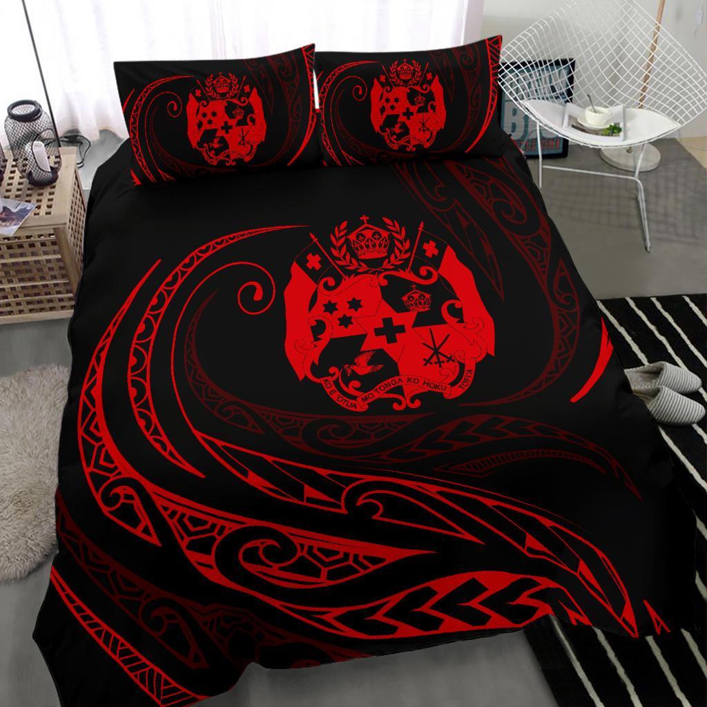 Tonga Bedding Set - Red - Frida Style - Vibe Hoodie Shop