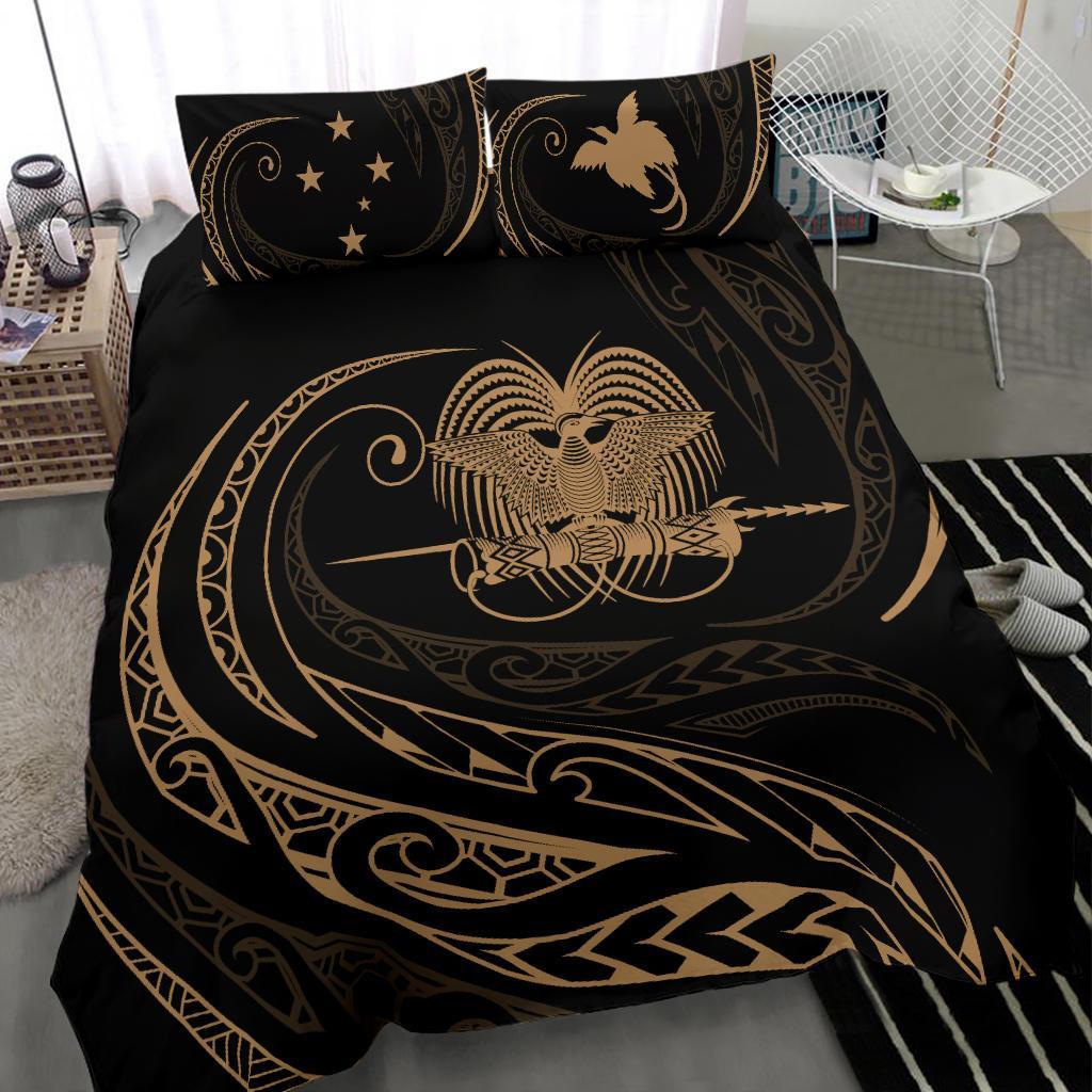 Papua New Guinea Bedding Set - Gold - Frida Style - Vibe Hoodie Shop