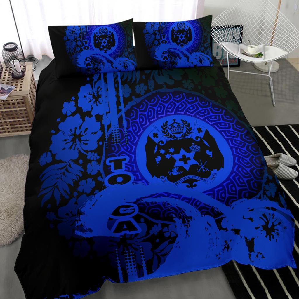 Polynesia Bedding Set Tonga Blue - Vibe Hoodie Shop