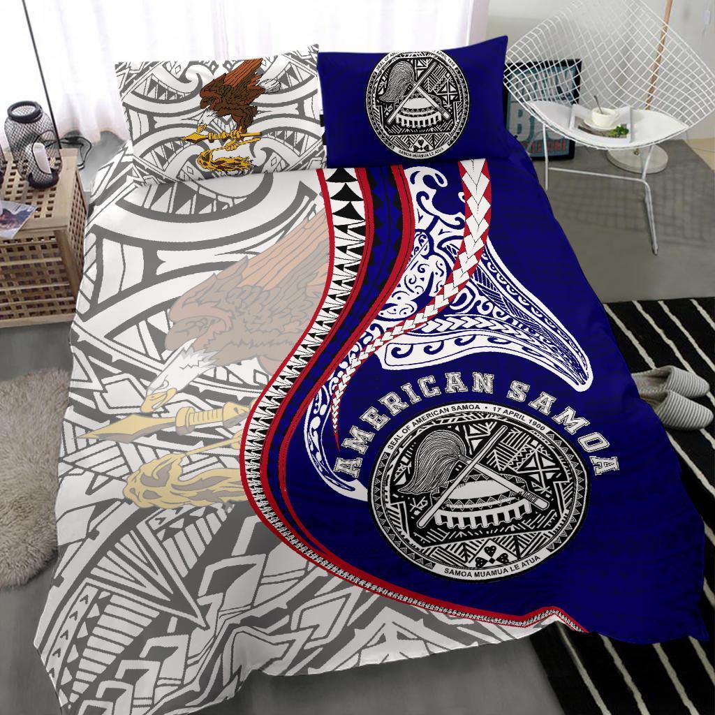 American Samoa Bedding Set Kanaloa Tatau gen AS - Vibe Hoodie Shop