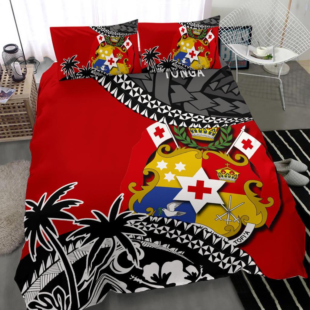 Tonga Bedding Set Polynesian Style Fall In The Wave - Vibe Hoodie Shop