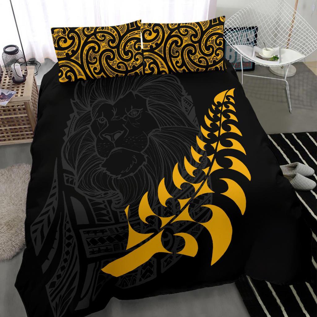 New Zealand Maori Lion Rugby Bedding Set - Vibe Hoodie Shop