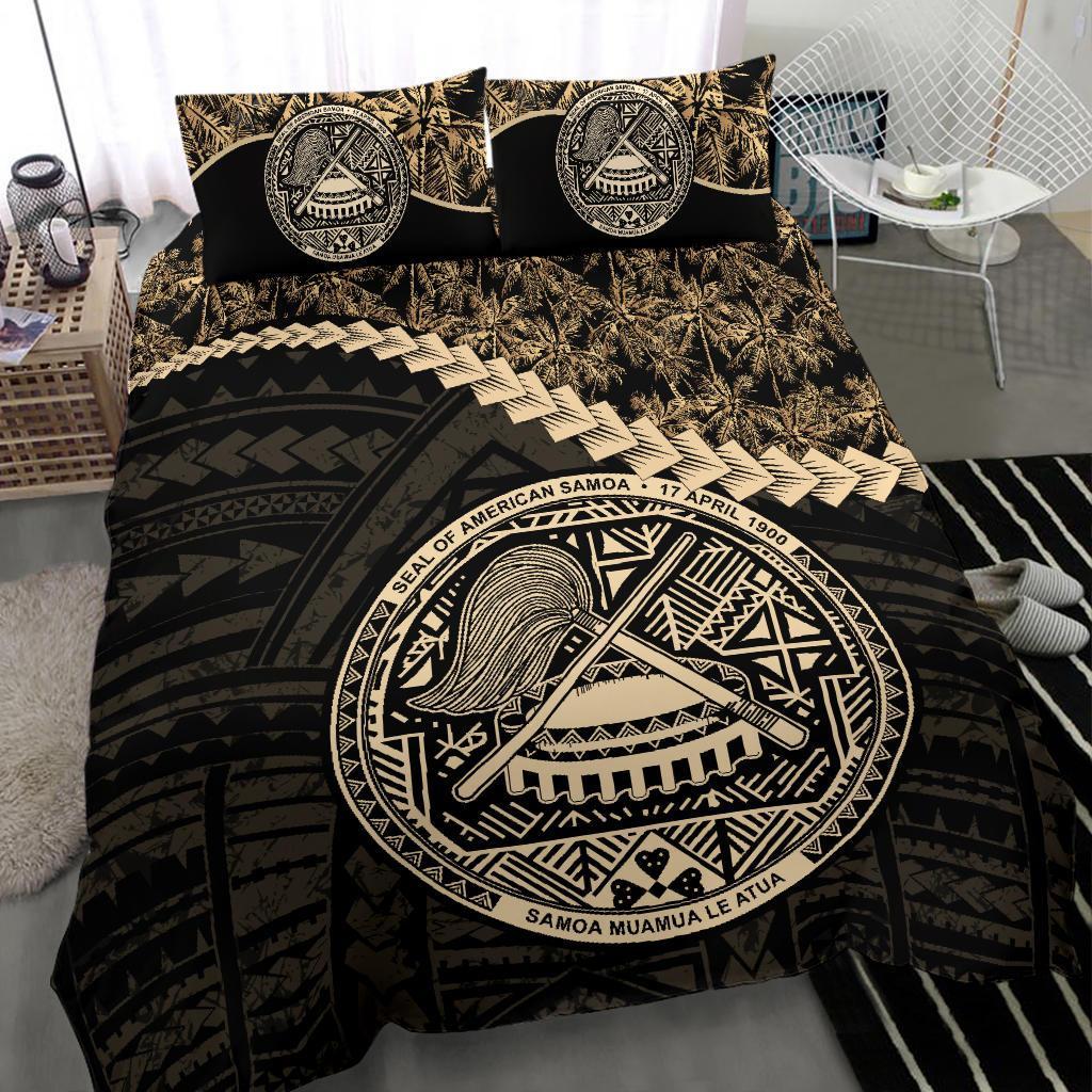 American Samoa Bedding Set Golden Coconut - Vibe Hoodie Shop