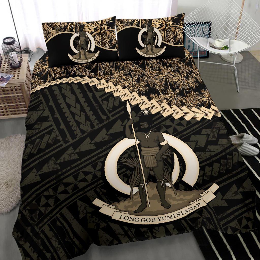 Vanuatu Bedding Set Golden Coconut 01 - Vibe Hoodie Shop