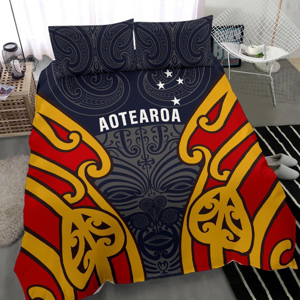 Aotearoa Bedding Set Maori Moko - Vibe Hoodie Shop